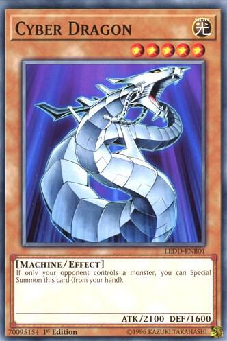 Cyber Dragon - Legendary Dragon Decks YuGiOh trading card