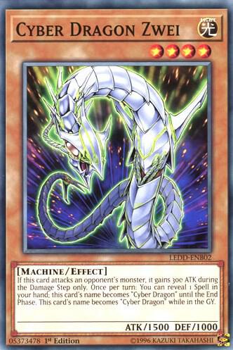 Cyber Dragon Zwei trading card from Legendary Dragon Decks Cyber Dragon Zwei - Legendary Dragon Decks YuGiOh trading card