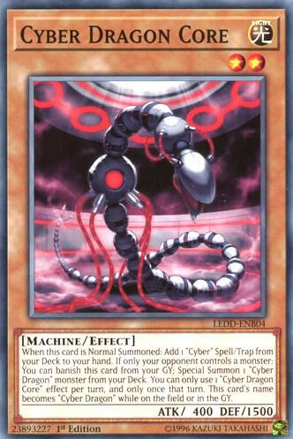 Cyber Dragon Core - Legendary Dragon Decks YuGiOh trading card