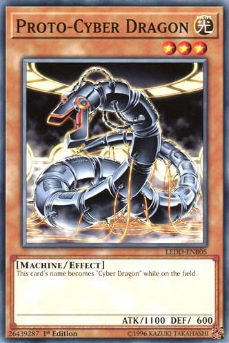Proto-Cyber Dragon trading card from Legendary Dragon Decks Proto-Cyber Dragon - Legendary Dragon Decks YuGiOh trading card