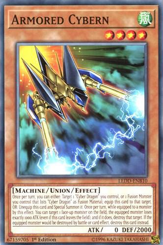 Armored Cybern trading card from Legendary Dragon Decks Armored Cybern - Legendary Dragon Decks YuGiOh trading card