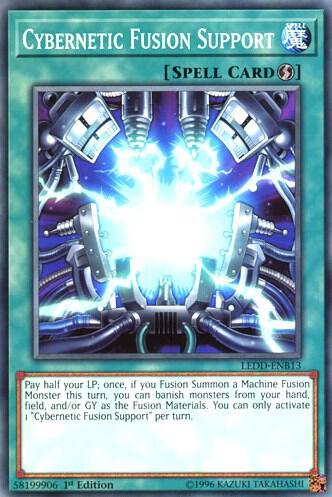 Cybernetic Fusion Support trading card from Legendary Dragon Decks Cybernetic Fusion Support - Legendary Dragon Decks YuGiOh trading card