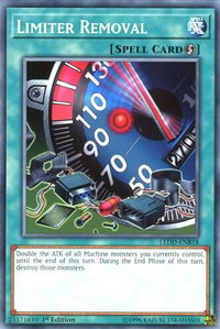 Limiter Removal - Legendary Dragon Decks (LEDD) #LEDD-ENB18 - Common / Short Print YuGiOh Trading Card