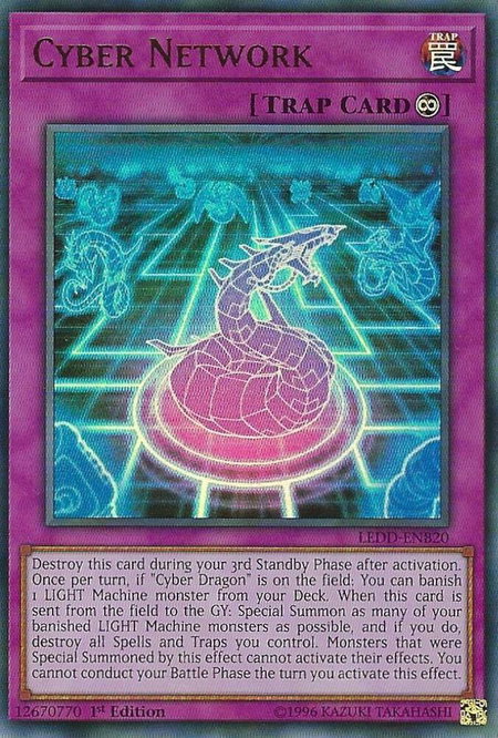 Cyber Network (UR) - Legendary Dragon Decks YuGiOh trading card
