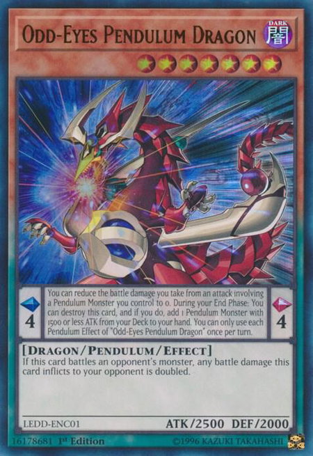 Odd-Eyes Pendulum Dragon (UR) trading card from Legendary Dragon Decks Odd-Eyes Pendulum Dragon (UR) - Legendary Dragon Decks YuGiOh trading card
