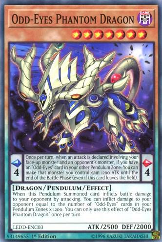 Odd-Eyes Phantom Dragon - Legendary Dragon Decks YuGiOh trading card