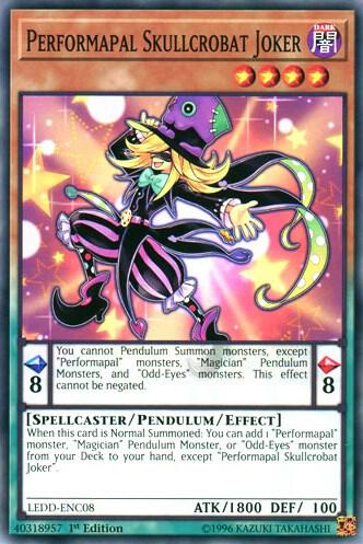 Performapal Skullcrobat Joker - Legendary Dragon Decks YuGiOh trading card