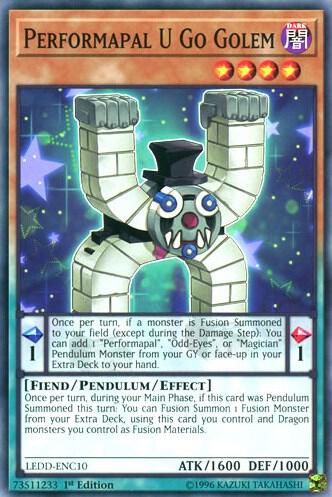 Performapal U Go Golem - Legendary Dragon Decks YuGiOh trading card