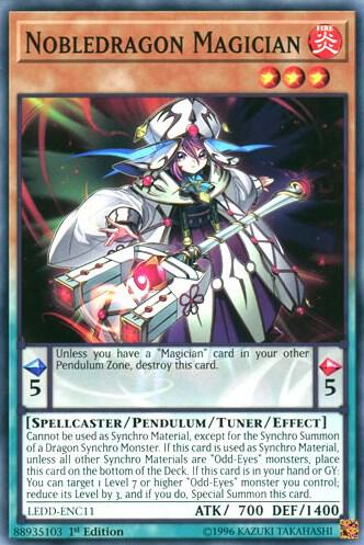 Nobledragon Magician - Legendary Dragon Decks YuGiOh trading card