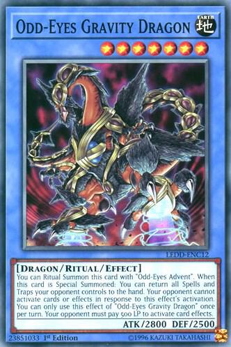 Odd-Eyes Gravity Dragon - Legendary Dragon Decks YuGiOh trading card
