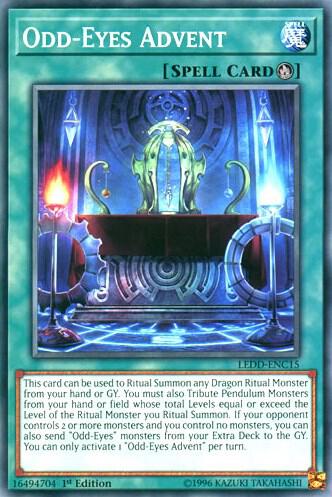 Odd-Eyes Advent - Legendary Dragon Decks YuGiOh trading card