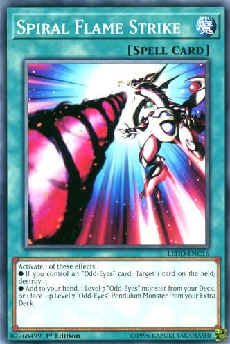 Spiral Flame Strike - Legendary Dragon Decks YuGiOh trading card