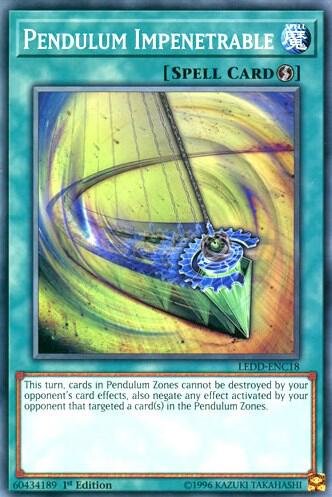 Pendulum Impenetrable - Legendary Dragon Decks YuGiOh trading card