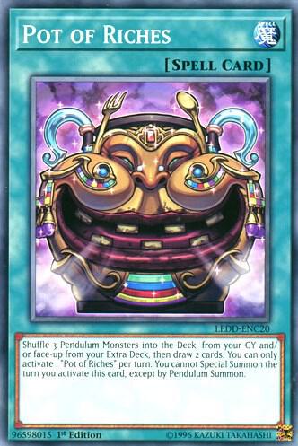 Pot of Riches - Legendary Dragon Decks YuGiOh trading card