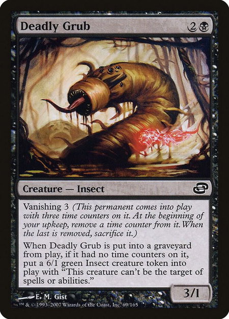 Deadly Grub - Planar Chaos Magic: The Gathering trading card