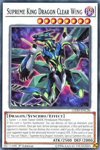 Supreme King Dragon Clear Wing - Legendary Dragon Decks YuGiOh trading card