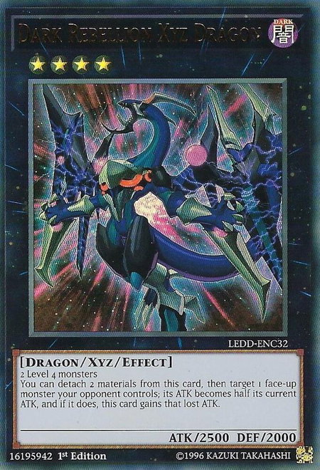Dark Rebellion Xyz Dragon - Legendary Dragon Decks YuGiOh trading card