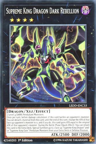 Supreme King Dragon Dark Rebellion - Legendary Dragon Decks YuGiOh trading card