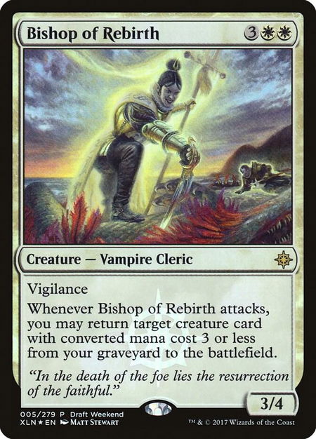 Bishop of Rebirth (Draft Weekend) - Launch Party & Release Event Promos Magic: The Gathering trading card