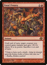 Fatal Frenzy - Planar Chaos (PLC) #98 - Rare Magic: The Gathering Trading Card