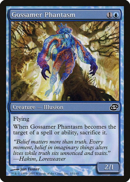 Gossamer Phantasm trading card from Planar Chaos Gossamer Phantasm - Planar Chaos Magic: The Gathering trading card