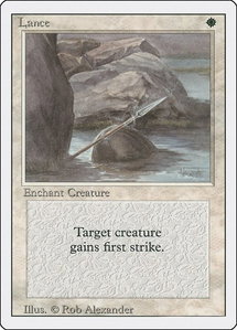 Lance - Revised Edition (3ED) #27 - Uncommon Magic: The Gathering Trading Card