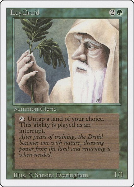 Ley Druid - Revised Edition Magic: The Gathering trading card