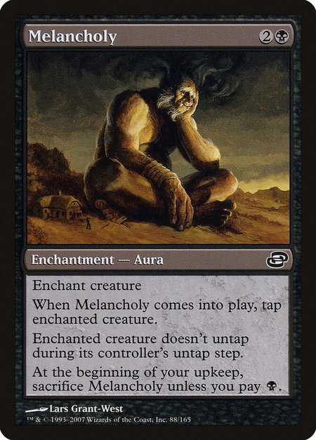 Melancholy - Planar Chaos Magic: The Gathering trading card