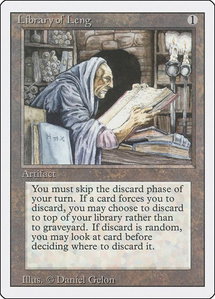 Library of Leng - Revised Edition (3ED) #null - Uncommon Magic: The Gathering Trading Card