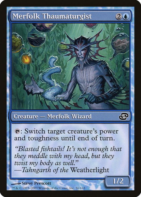 Merfolk Thaumaturgist - Planar Chaos Magic: The Gathering trading card