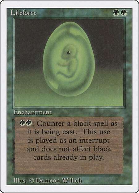 Lifeforce - Revised Edition Magic: The Gathering trading card