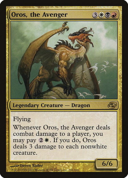 Oros, the Avenger trading card from Planar Chaos Oros, the Avenger - Planar Chaos Magic: The Gathering trading card