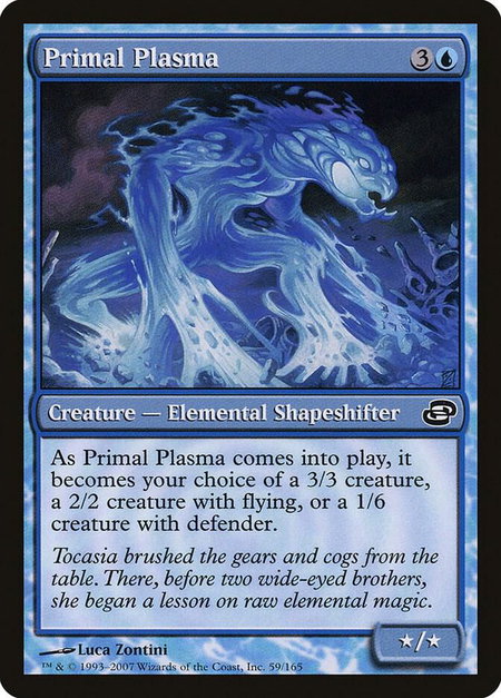 Primal Plasma - Planar Chaos Magic: The Gathering trading card