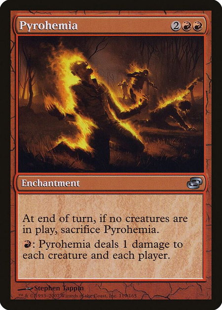 Pyrohemia - Planar Chaos Magic: The Gathering trading card