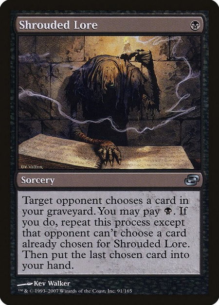 Shrouded Lore - Planar Chaos Magic: The Gathering trading card