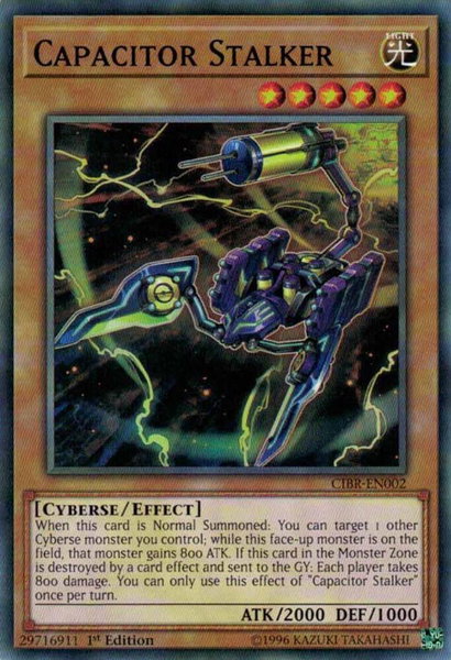 Capacitor Stalker trading card from Circuit Break Capacitor Stalker - Circuit Break YuGiOh trading card