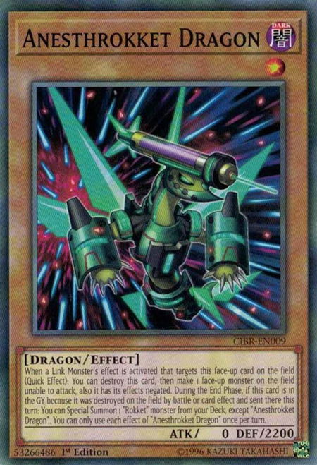 Anesthrokket Dragon - Circuit Break YuGiOh trading card