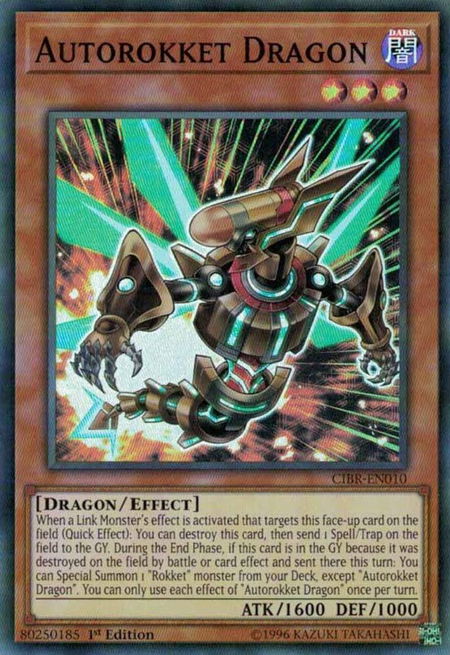 Autorokket Dragon - Circuit Break YuGiOh trading card