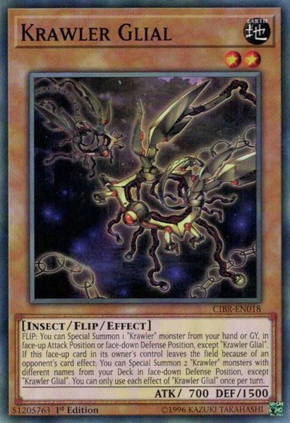 Krawler Glial - Circuit Break YuGiOh trading card