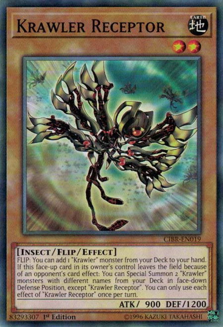 Krawler Receptor trading card from Circuit Break Krawler Receptor - Circuit Break YuGiOh trading card