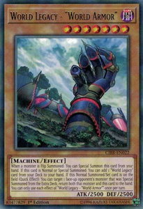 World Legacy - "World Armor" - Circuit Break (CIBR) #CIBR-EN022 - Rare YuGiOh Trading Card