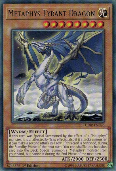 Metaphys Tyrant Dragon trading card from Circuit Break Metaphys Tyrant Dragon - Circuit Break YuGiOh trading card