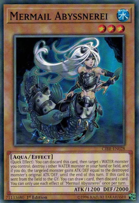 Mermail Abyssnerei - Circuit Break YuGiOh trading card