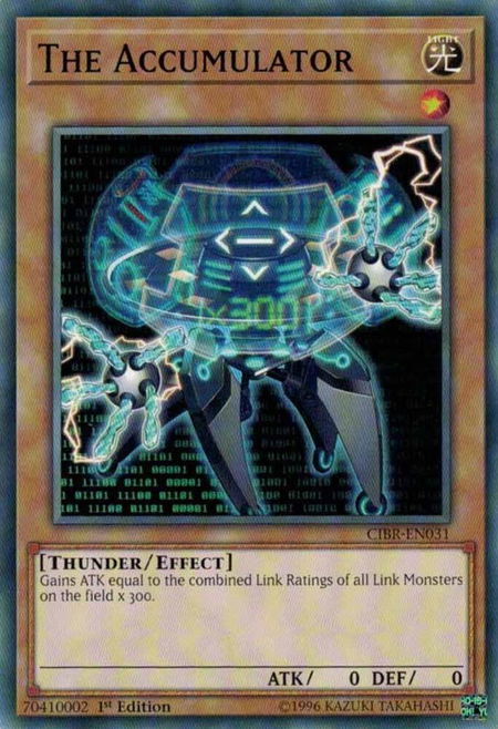 The Accumulator trading card from Circuit Break The Accumulator - Circuit Break YuGiOh trading card