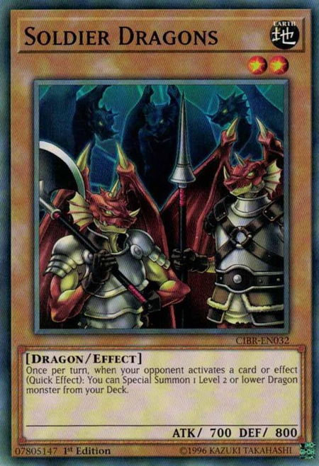 Soldier Dragons trading card from Circuit Break Soldier Dragons - Circuit Break YuGiOh trading card