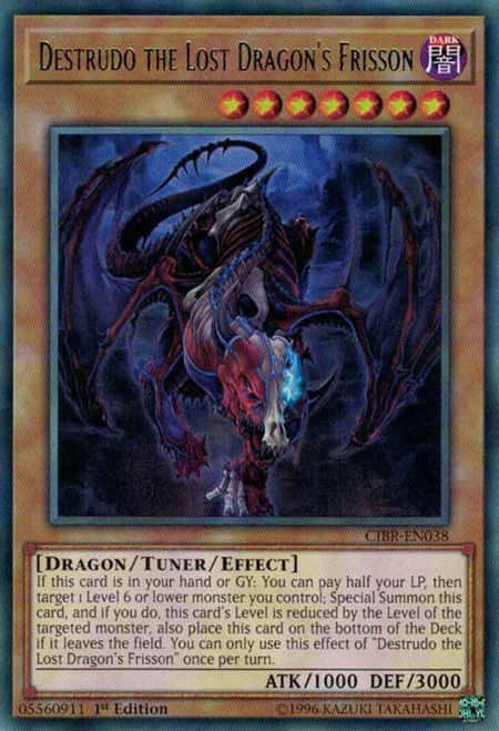 Destrudo the Lost Dragon's Frisson - Circuit Break YuGiOh trading card