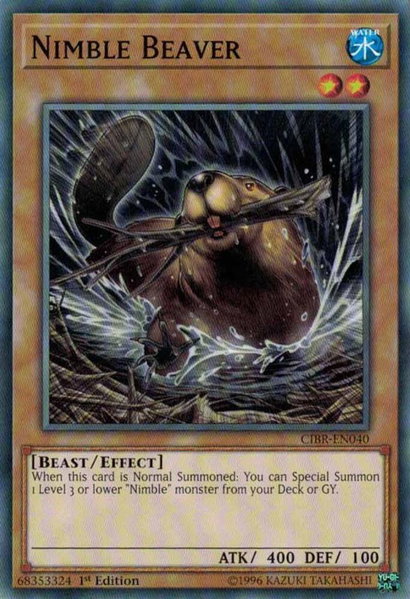 Nimble Beaver - Circuit Break YuGiOh trading card