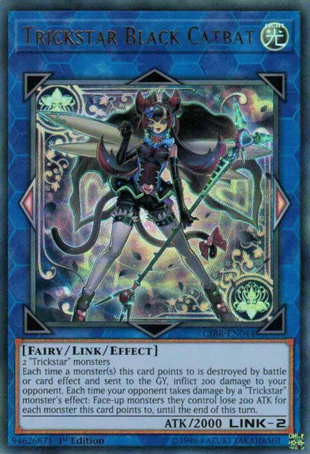 Trickstar Black Catbat trading card from Circuit Break Trickstar Black Catbat - Circuit Break YuGiOh trading card