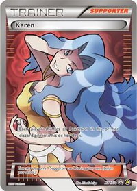 Karen - XY177a - Alternate Art Promos (PR) #XY177a - Rare Pokémon Trading Card