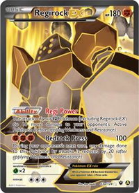 Regirock EX - 43a/124 - Alternate Art Promos (PR) #043a/124 - Rare Pokémon Trading Card